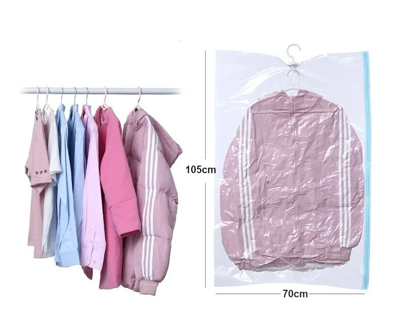 Bolsa Al Vacio Con Percha Lista Para Colgar Reduce Espacio - imagen 6
